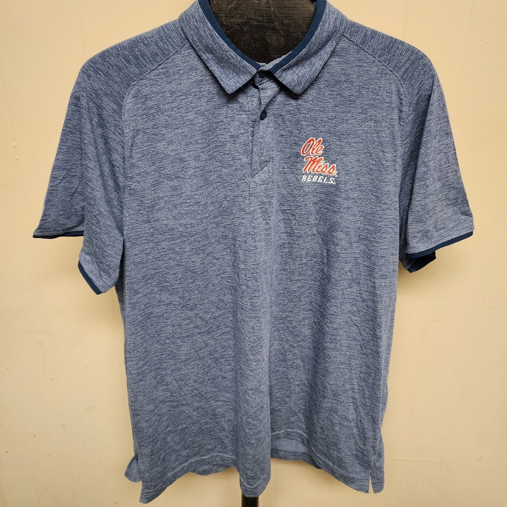 Under Armour Heatgear Loose Men's XL Ole Miss Rebels Short Sleeve Polo Shirt